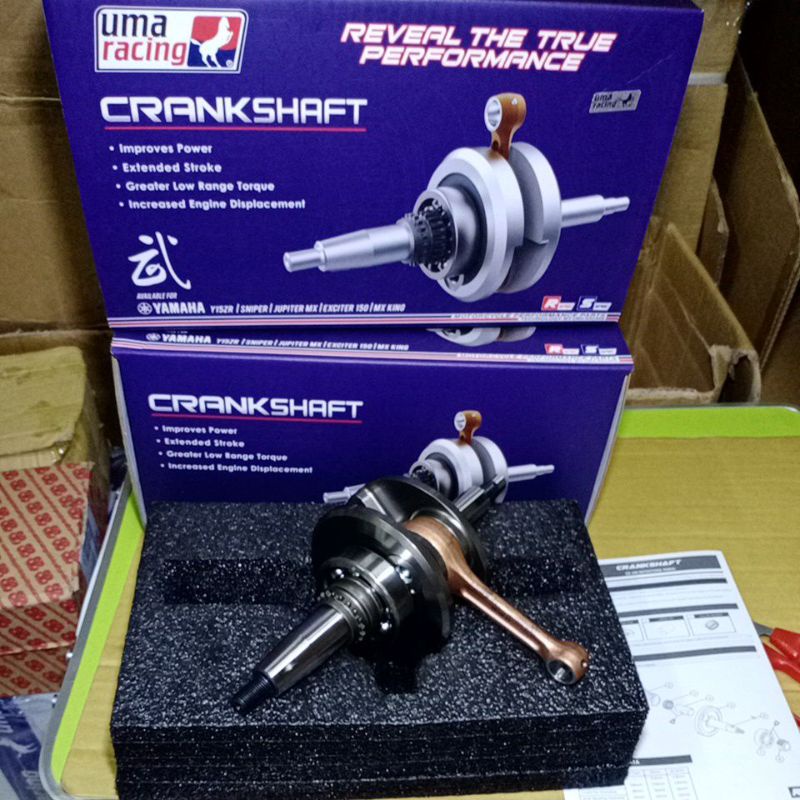 Uma Racing crankshaft assy Y15ZR, Stroke 58.7mm & 62mm (+3.3mm