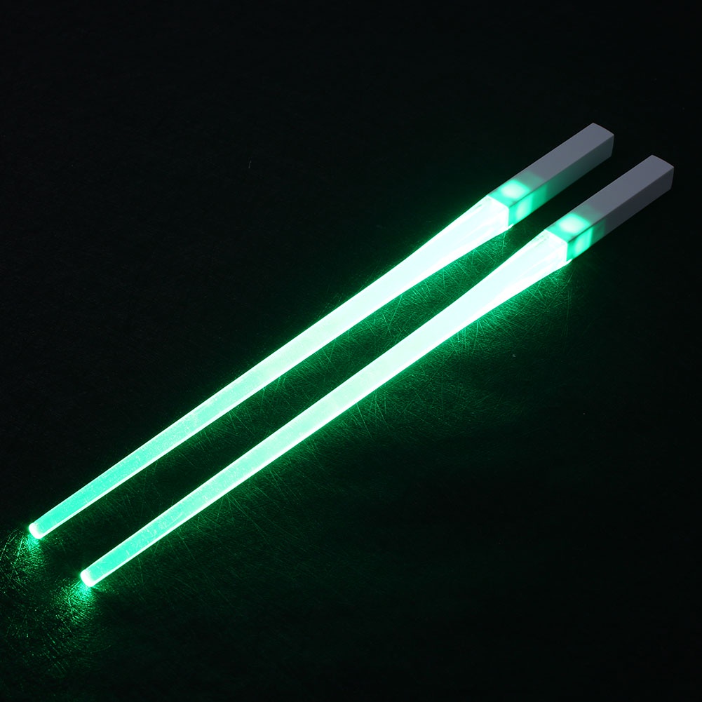 LED Lightsaber Chopsticks Reusable Light Up Chopstick Kitchen Party