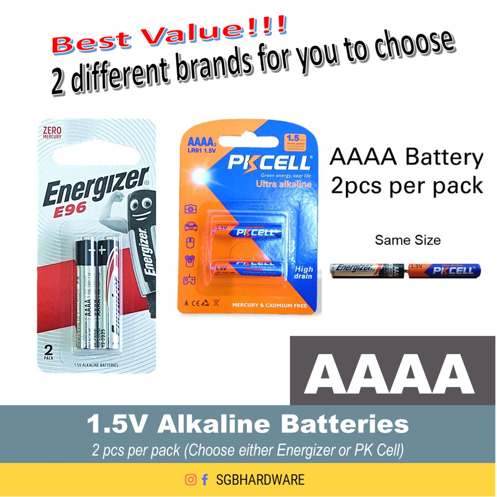 ENERGIZER E96 AAAA BATTERY 2 PC / Alkaline Battery AAAA (Energizer PK