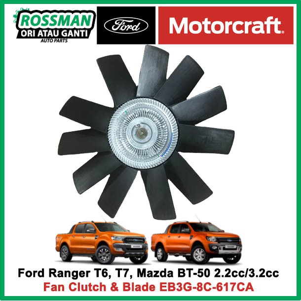 Original Genuine Fan Clutch and Blade for Ford Ranger T6, T7 and Mazda