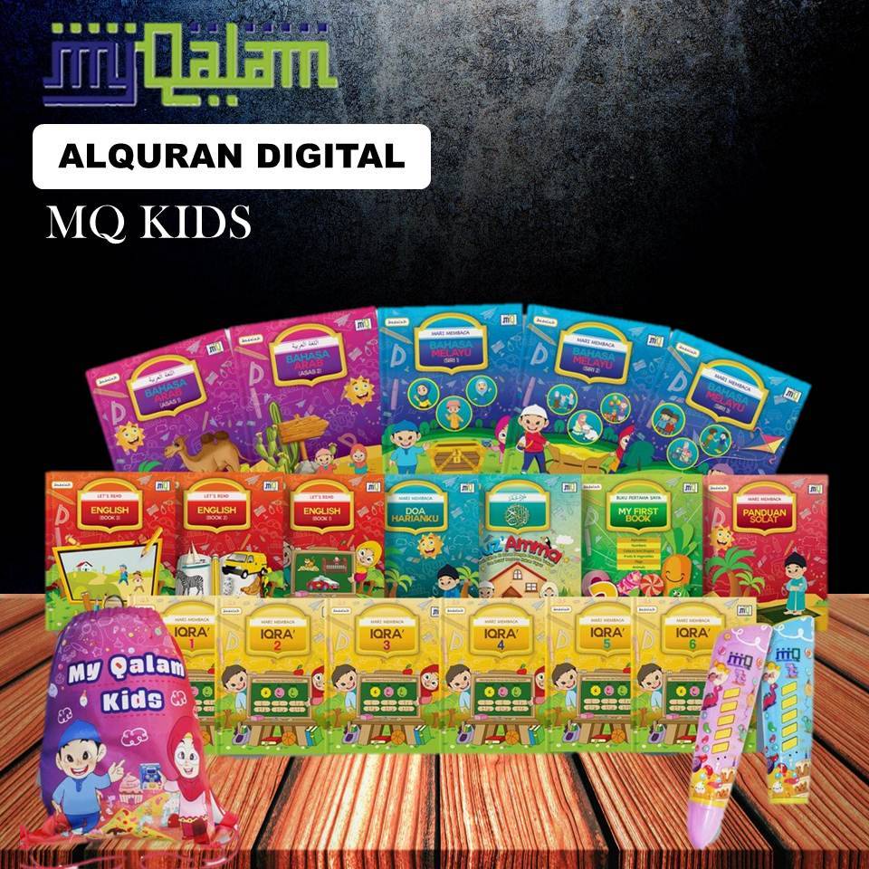Buku Mari Membaca My Qalam Kids With Smart Pen Digital 1 Year Warranty