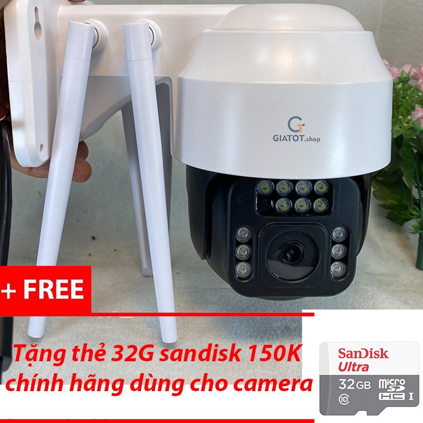 Outdoor wifi IP Camera PTZ YOOSEE full HD1080P With 32G Memory Card