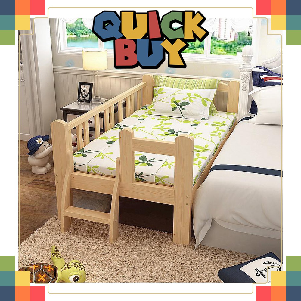 Easel Wooden HA231 Baby Cot Attached to Parents Bed with Staircase