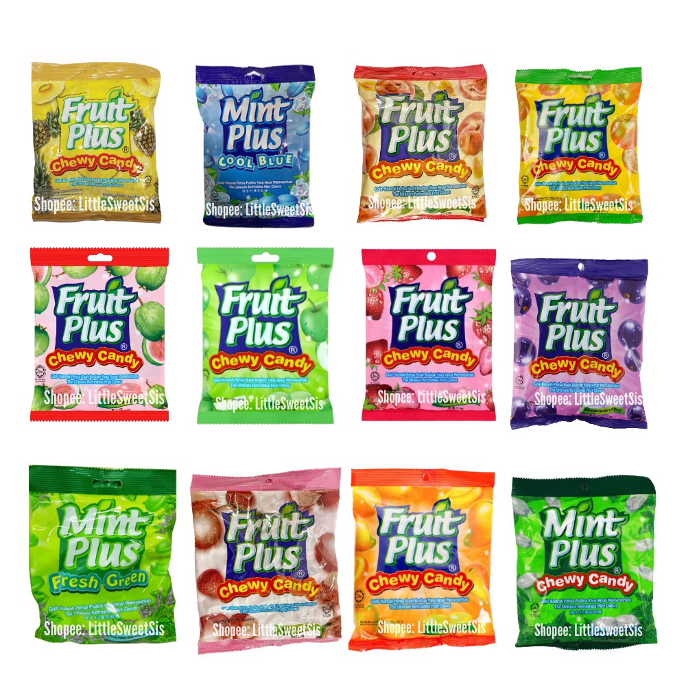 FRUIT PLUS CHEWY CANDY [120g] {+/38pcs} Shopee Malaysia
