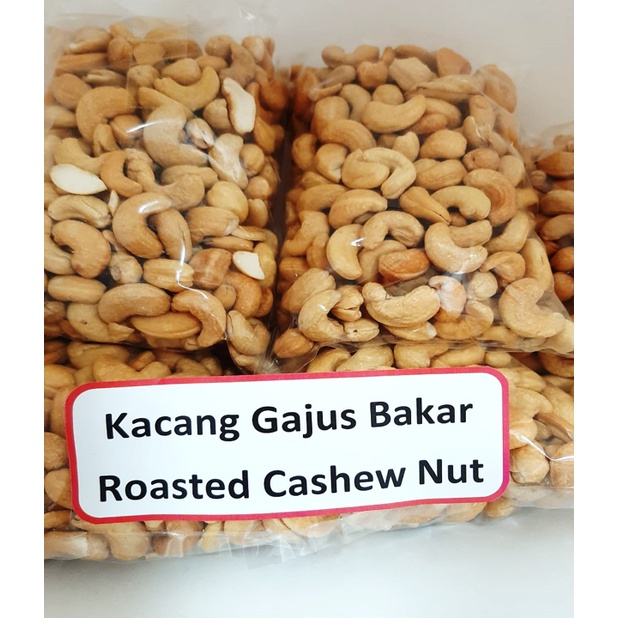 (No Oil) Roasted Cashew Nuts 500gm/ Kacang Gajus bakar/Roasted Almond