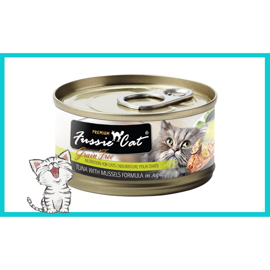 Fussie Cat Premium Black label 80g (AAFCO Complete Cat Food) Cat Canned