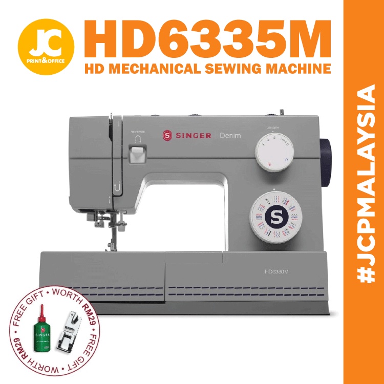 JCP SINGER Model HD6335M Heavy Duty Denim Mechanical Sewing Machine