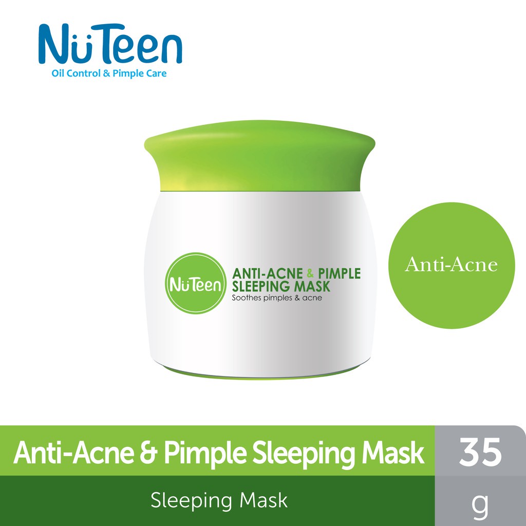 NuTeen AntiAcne & Pimple Sleeping Mask (35g) Shopee Malaysia