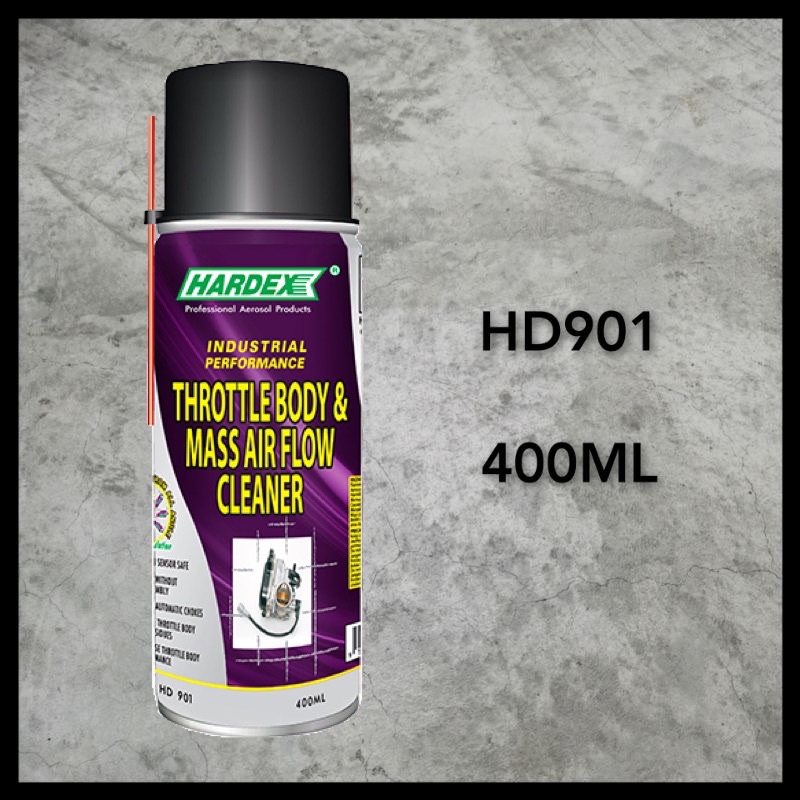 HARDEX HD901 THROTTLE BODY & MASS AIR FLOW CLEANER SPRAY 400ML Shopee