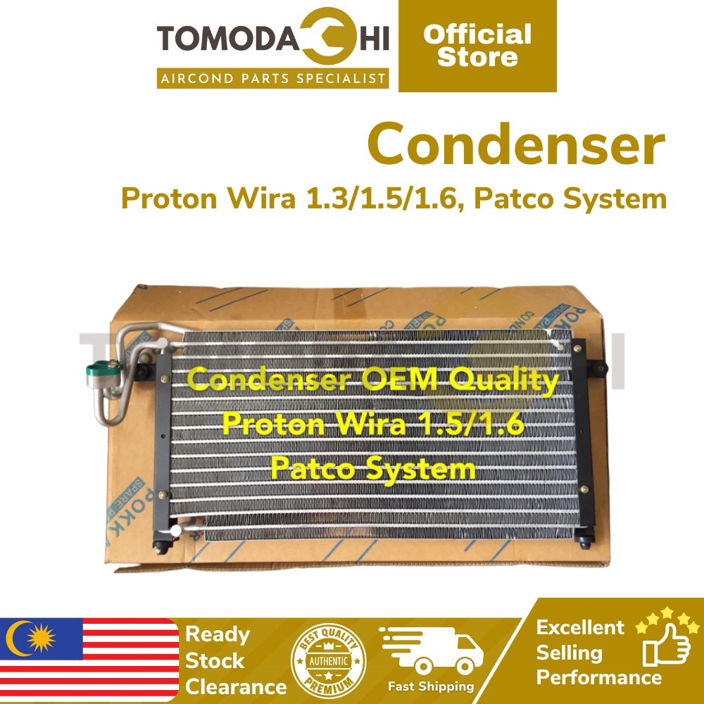 TOMODACHI Car Air Cond Condenser Aircond Proton Wira 1.3 1.5 1.6 Patco System Tangki Aircond