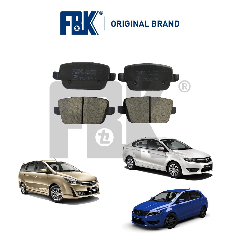 FBK Disc Brake Pad Rear Proton Exora CFE Turbo / Preve / Suprima