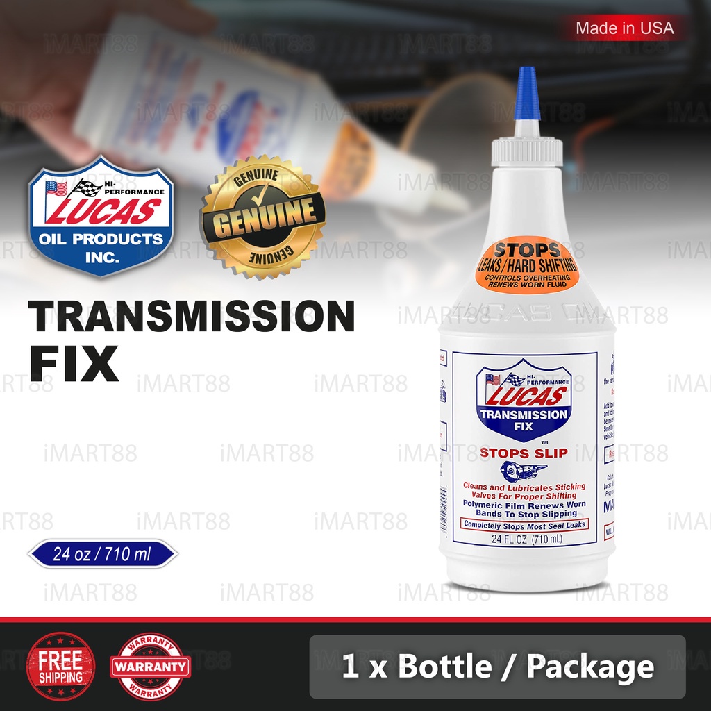 LUCAS Oil USA Transmission Fix Stop Slip Jerking Leaking Gearbox