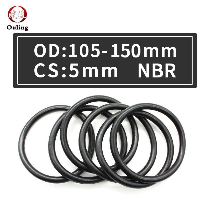 1PC/Lot Nitrile Rubber Ring NBR Sealing ORing CS 5mm OD105/110/115/120