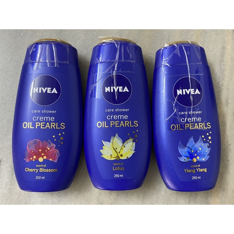 NIVEA Bath Care Shower Crème & Oil Pearl Cherry Blossom/Lotus/Ylang