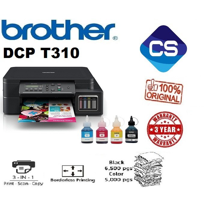 BROTHER DCPT310 3IN1 PRINTER REFILL INK TANK Shopee Malaysia