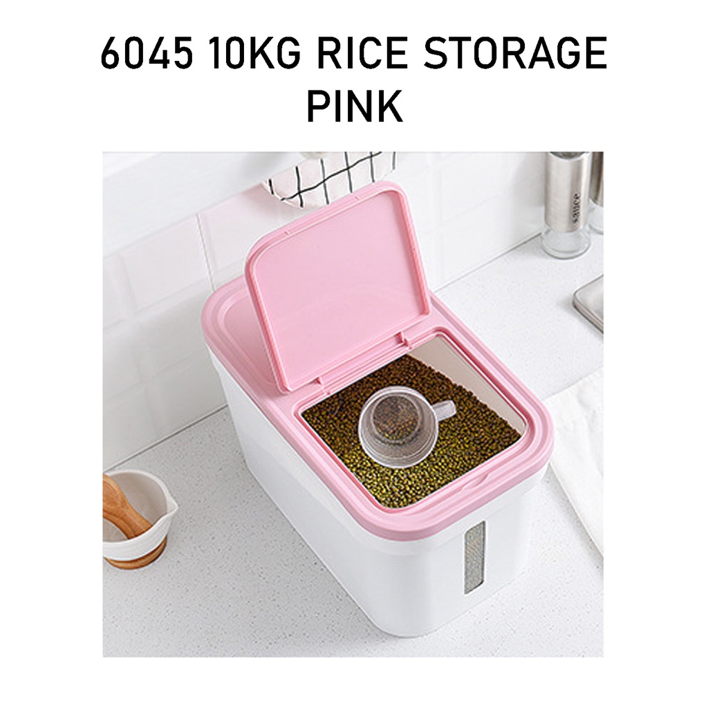 2L Storage Box Cereal Grain Rice Kitchen Container Measuring Cup Bekas