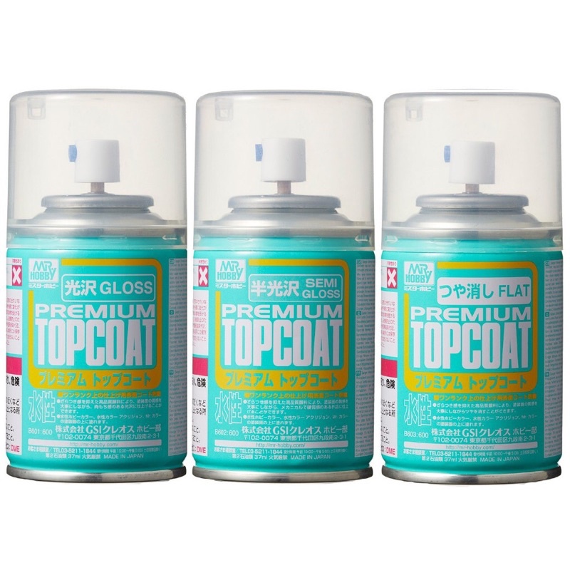 MR HOBBY B601/B602/B603 Mr Premium Topcoat (88ml) Gloss/SemiGloss/Flat
