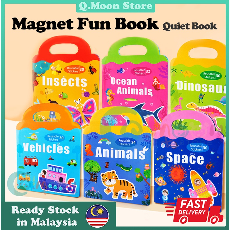 QMoon Store Book Quiet Book Early Learning Book Baby