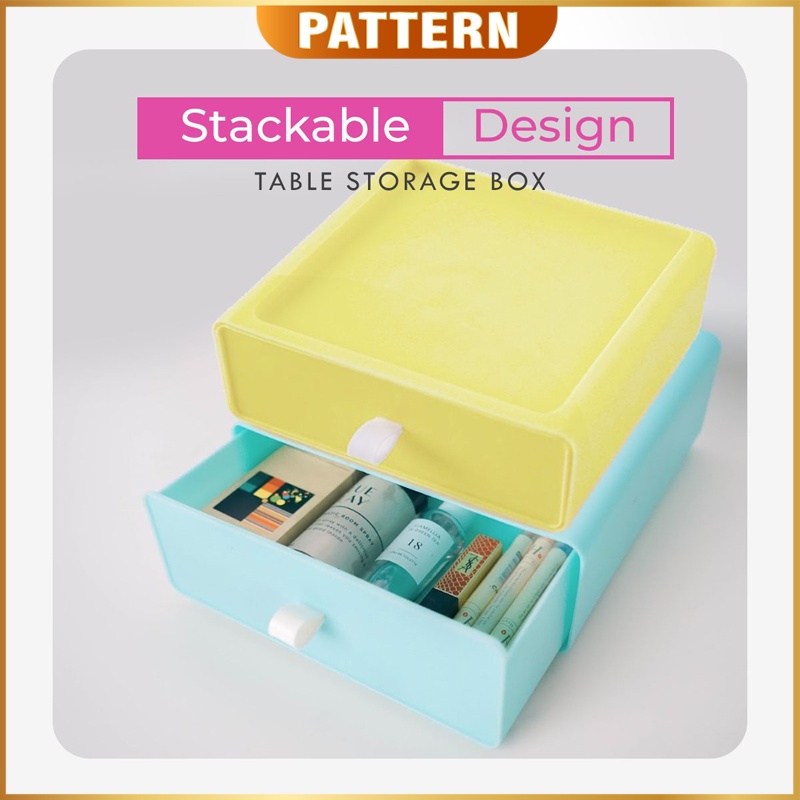 GH Plastic Drawer Box Drawer Boxes / Mixed Colors / Stackable Storage