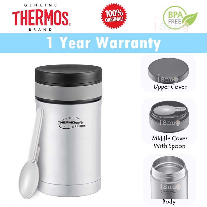 Thermos Thermocafe Basic Living Food Jar with Spoon 350ml or 500ml