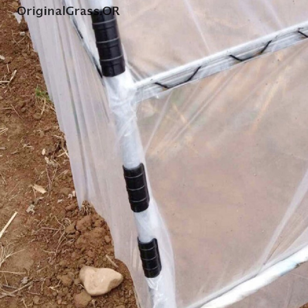 Orig 10x Greenhouse Plastic Black Snap Clamp for PVC Pipe Greenhouse