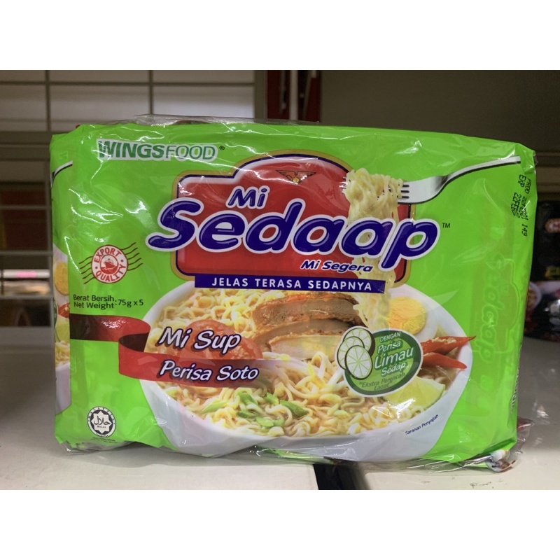 WINGSFOOD MI SEDAAP MI SEGERA INSTANT NOODLE 5'S x 88G Shopee Malaysia