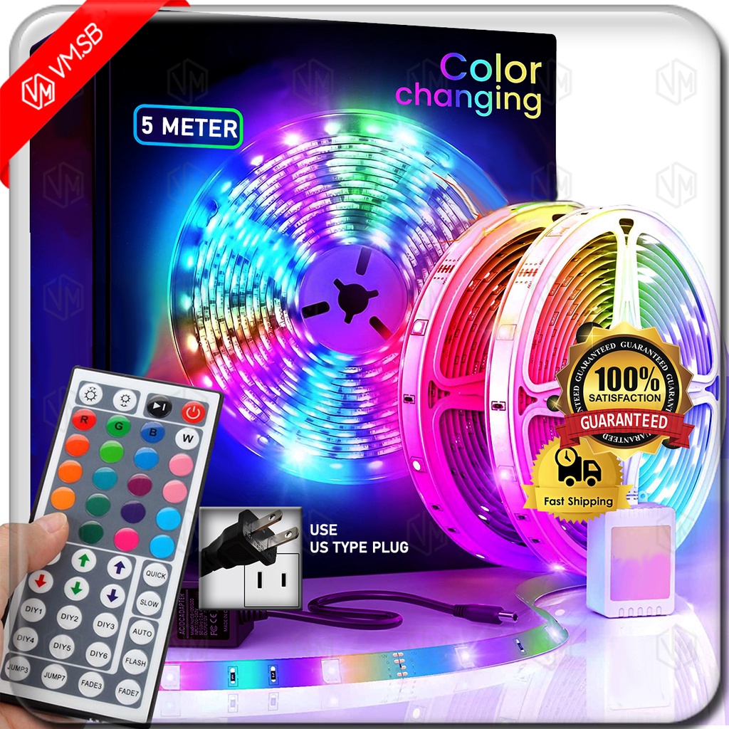 LED Strip Light 5050 RGB 12V 5M LED Light Strips Lighting Party Bedroom