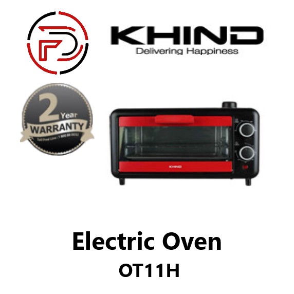 KHIND ELECTRIC OVEN OT11H( 11 Liters) ( with Steam Function) [READY