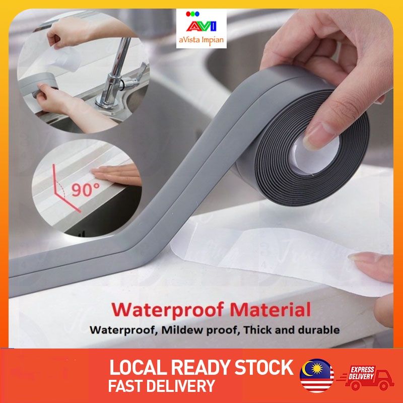 AVI Kitchen Bathroom Sink PVC Tape Sticker Waterproof Antimoisture