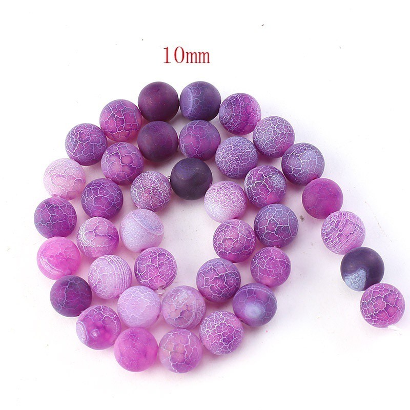 Natural Purple AgateStone Round Loose Beads, 4mm 6mm 8mm 10mm Beads