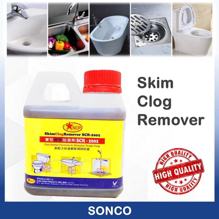 1000 ml Clog Remover Strong Drain Pipe Basin Cleaner Clogged Drainage Remover Liquid Shopee