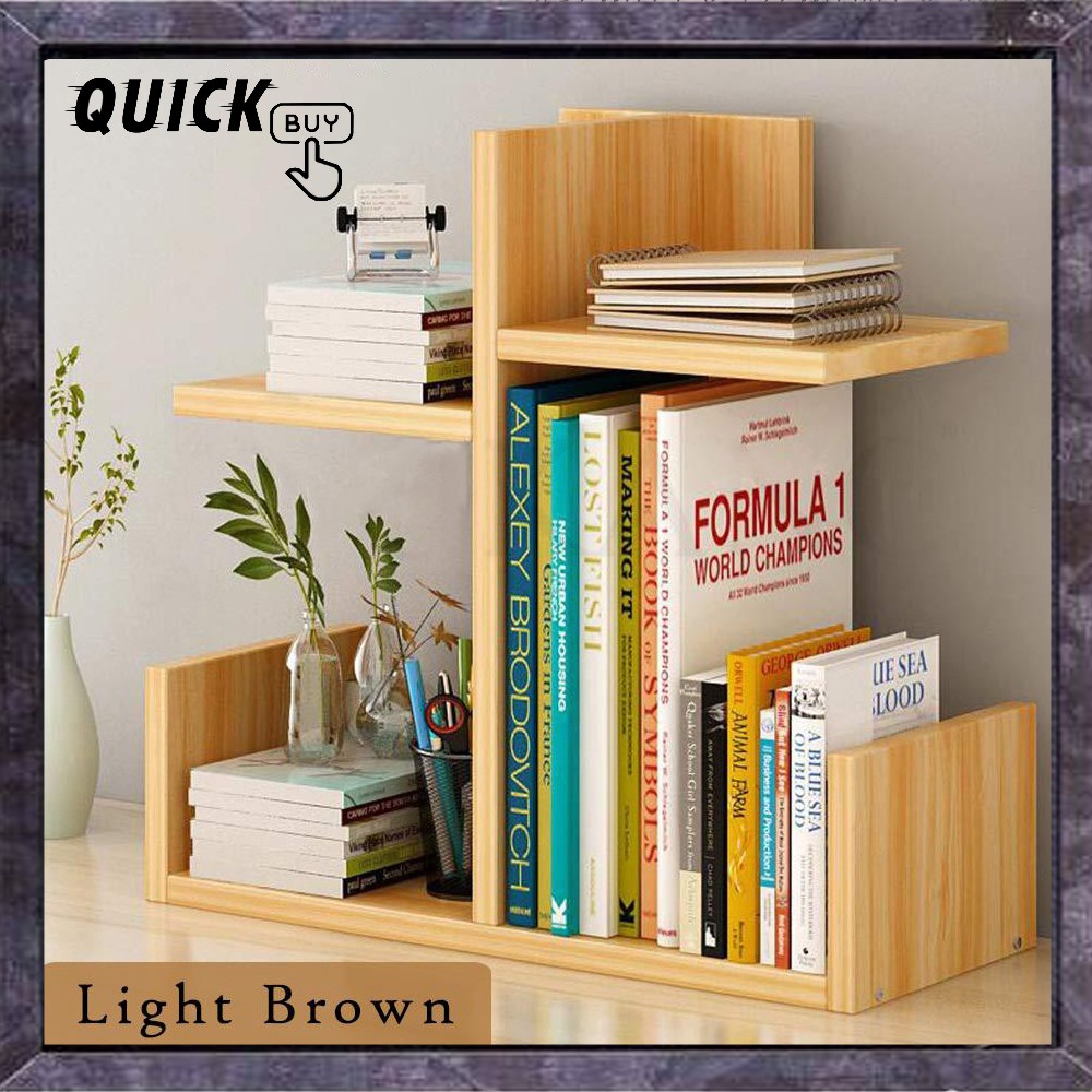 QuickBuy D4383 Sturdy Wooden Table Top Book Rack Book Shelf Table