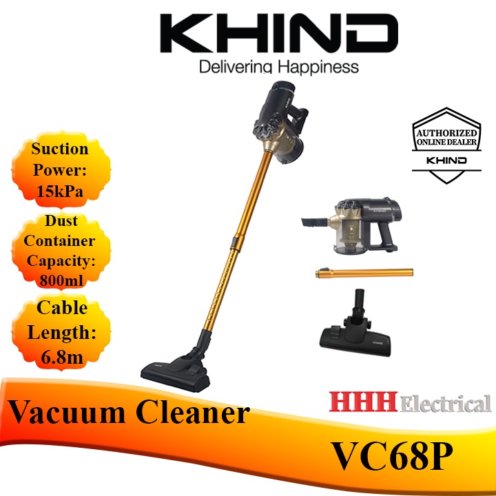 KHIND Powerful Vacuum Cleaner with HEPA Filter VC68P Shopee Malaysia