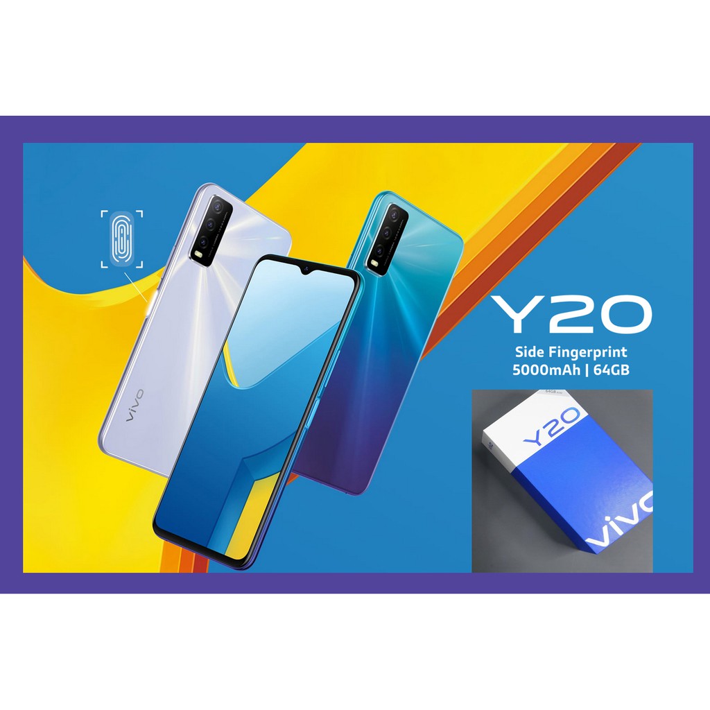 100 ORIGINAL VIVO Y20 MALAYSIA WARRANTY 1YEAR4GB RAM 64GB ROMTRIPPLE