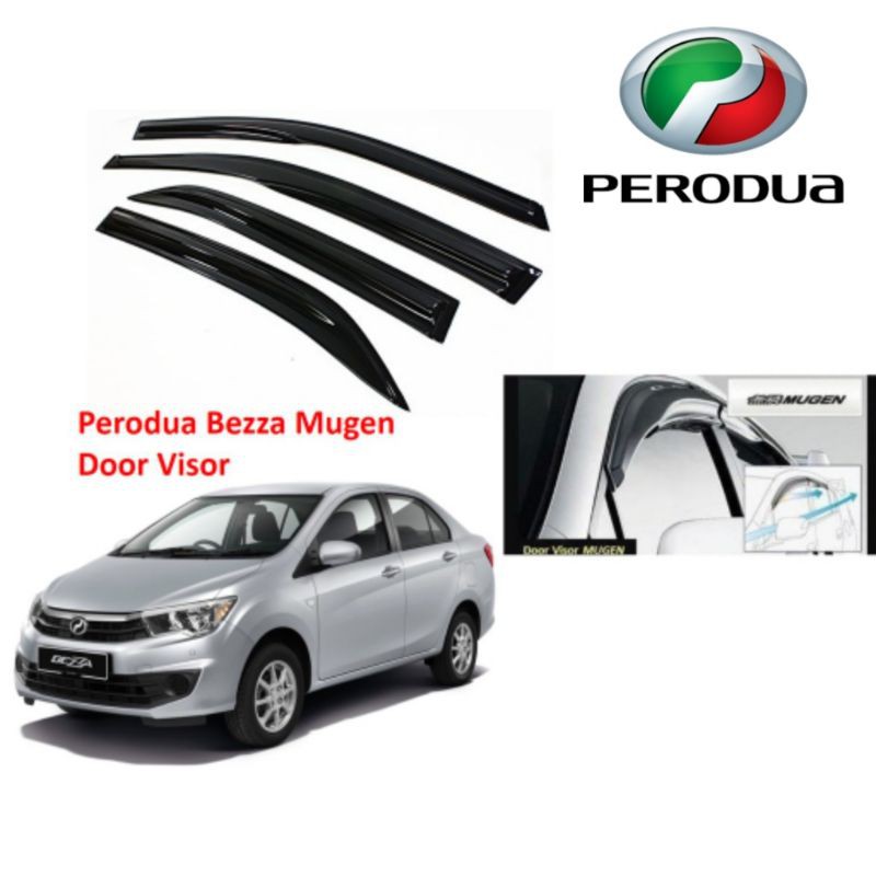 Perodua Bezza Door Visor Air Press Mugen Style Injection Shopee Malaysia