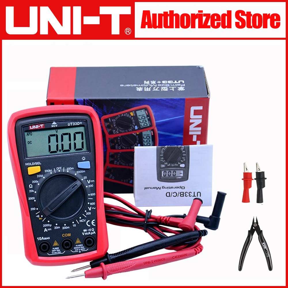 UNIT UT33A+ UT33B+ UT33C+ UT33D+ NCV 600V 10A Palm Size Digital