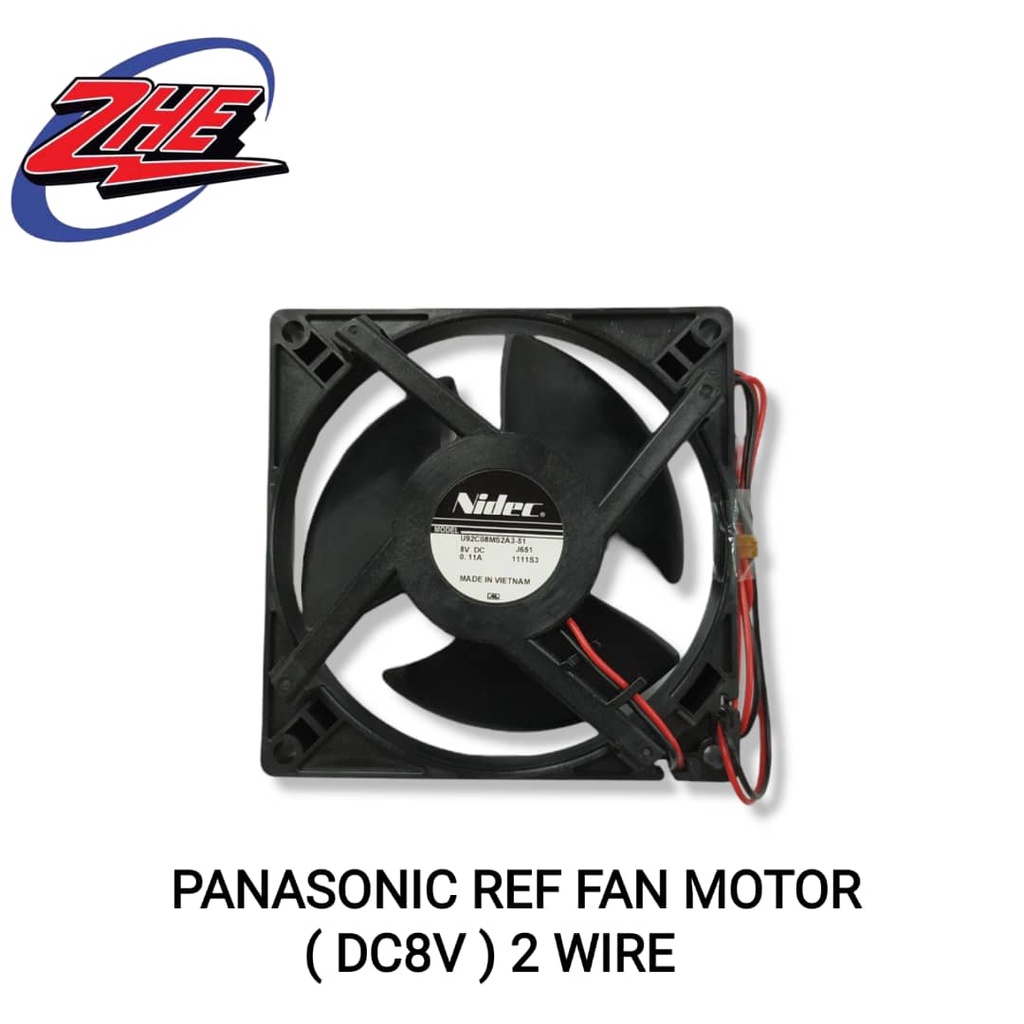 PANASONIC REFRIGERATOR FAN MOTOR DC8V 2 WIRE / FRIDGE FAN MOTOR / MOTOR