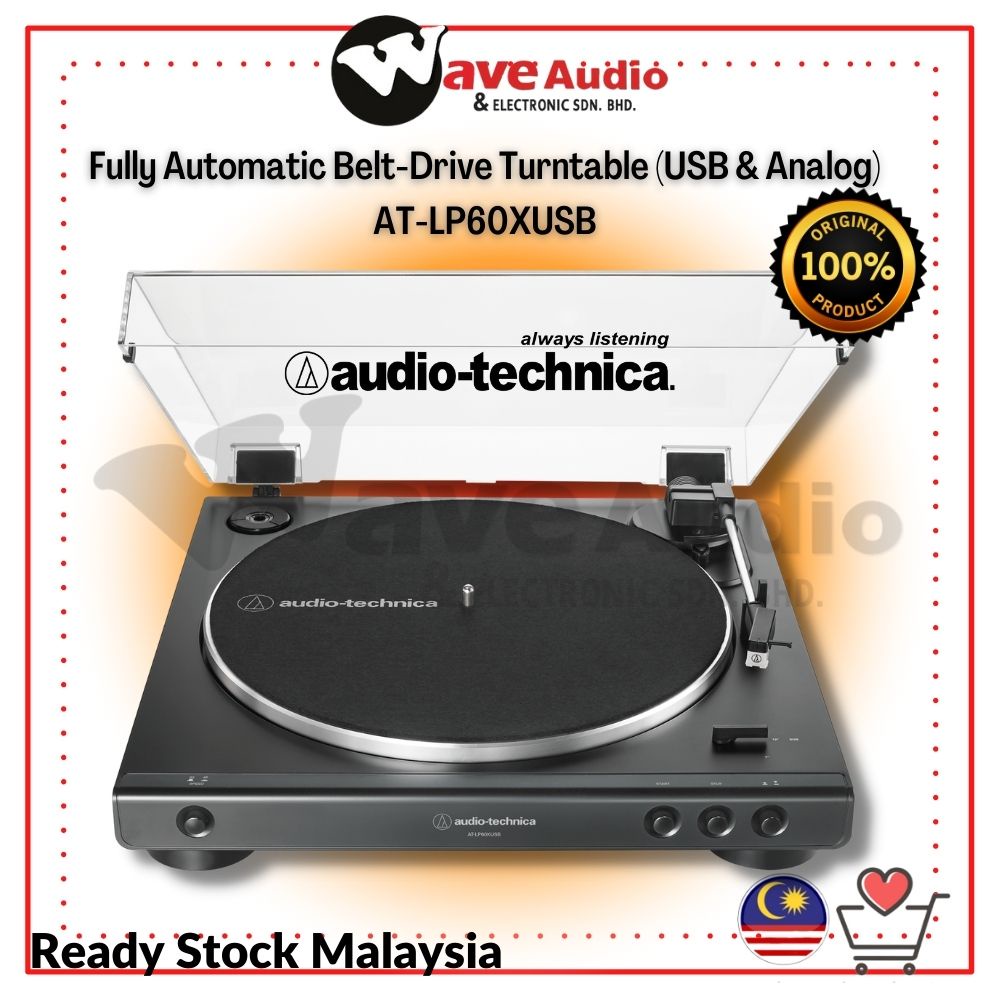 AudioTechnica ATLP60XUSB Fully Automatic BeltDrive Turntable (USB