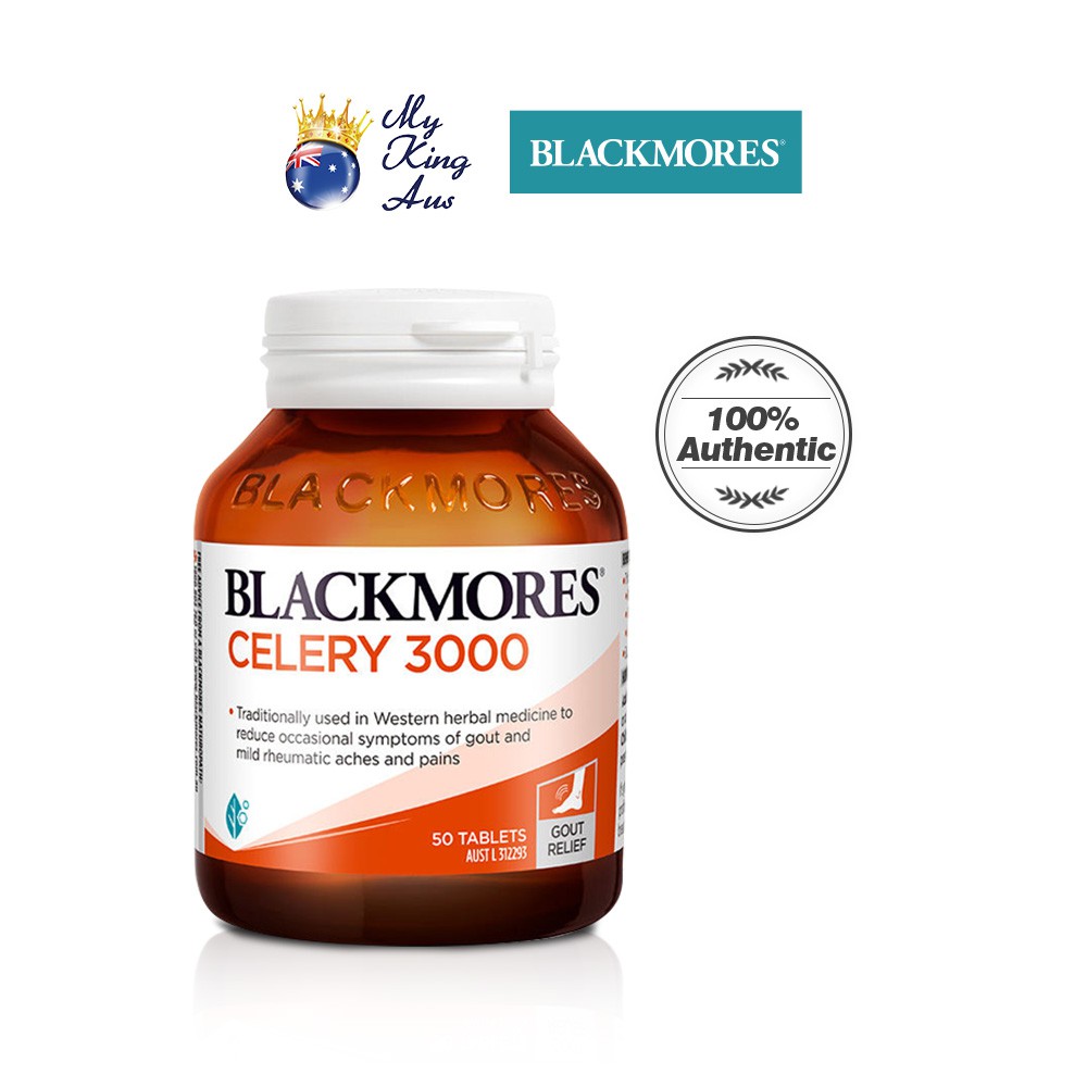 Blackmores Celery 3000mg 50 Tablets Relieves the Symptoms of