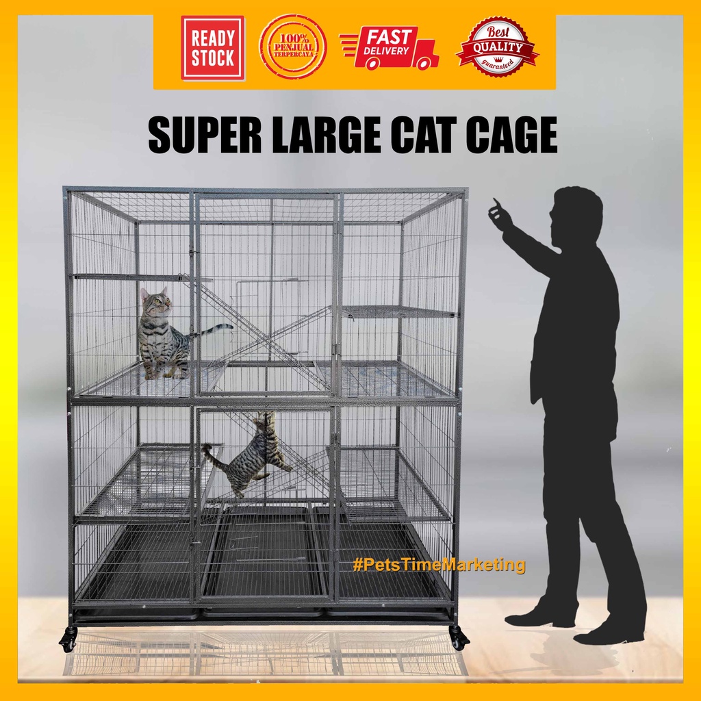 *MAC 5* (BESAR) Big Cat Cage / Sangkar Kucing Besar / Sangkar Kucing