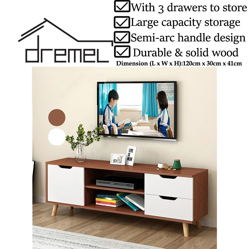 DREMEL Premier Quality Large Capacity TV Storage Furniture For
