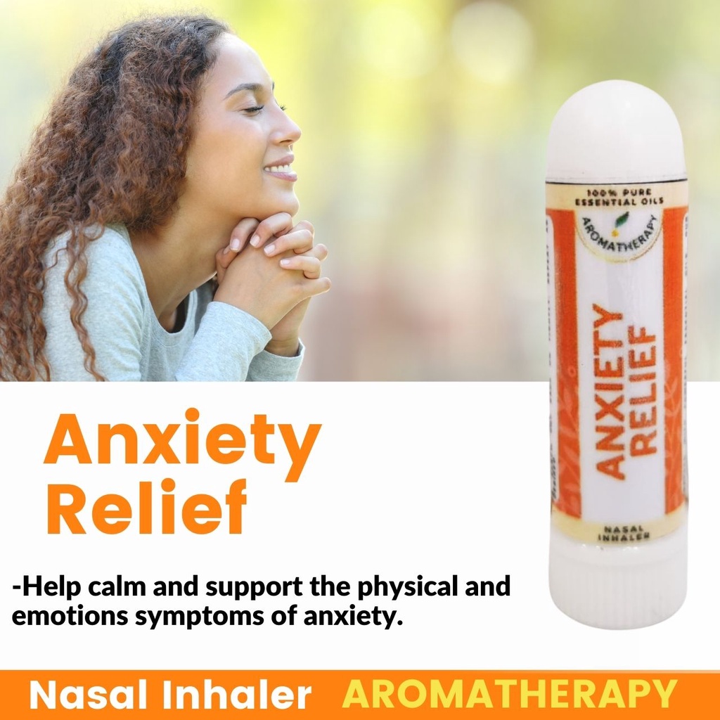 Stress Anxiety essential oil Inhaler Blend / Anti Kebimbangan / Bantu
