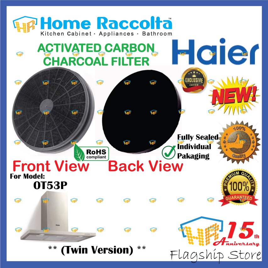 Activated Carbon Filter For Haier Cooker Hood Haier OT53P Charcoal