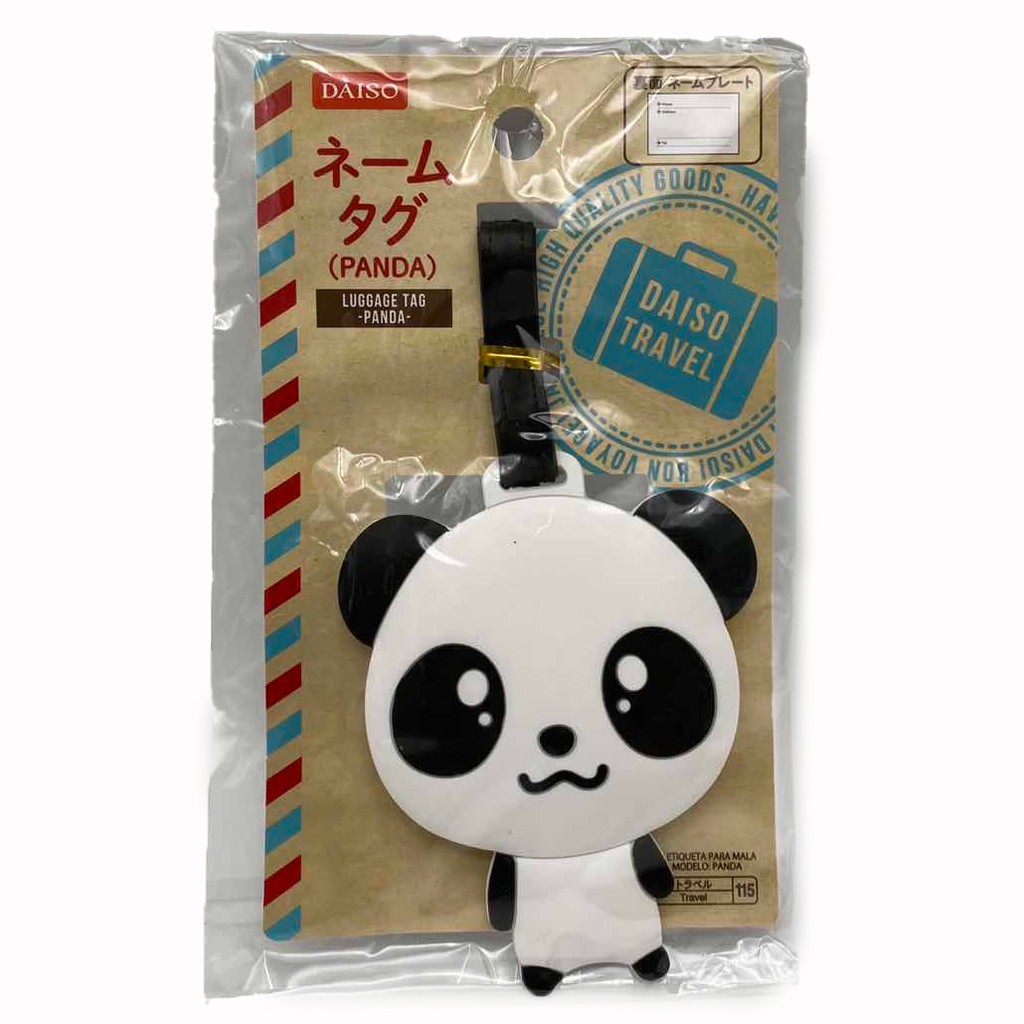 DAISO LUGGAGE TAG PANDA DESIGN Shopee Malaysia