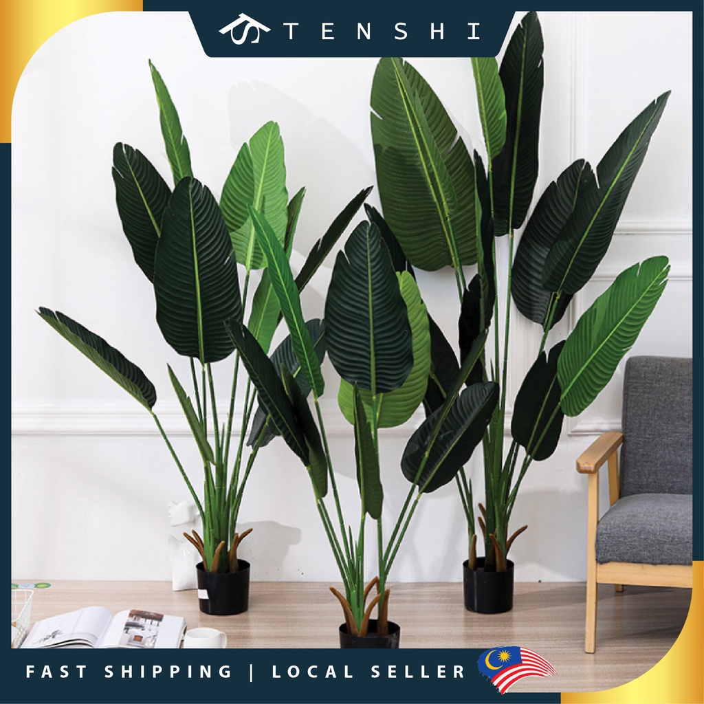 Skybird Banana Leaf Artificial Plant Pokok Hiasan Viral Artificial Tree