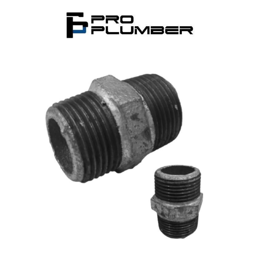 [1 1/4"] GI Steel Pipe Fitting Nipple Hexagon Pipe Fitting Pipe