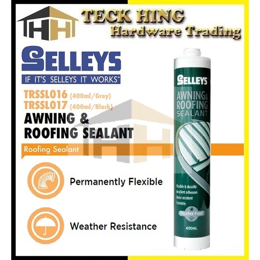 SELLEYS Awning Roofing Sealant Roof Gutter Caulk Water Leaking Seal