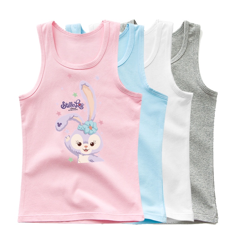 Girls StellaLou Singlet Kids ScoopNeck Cute Rabbit Underwear Tank Cute