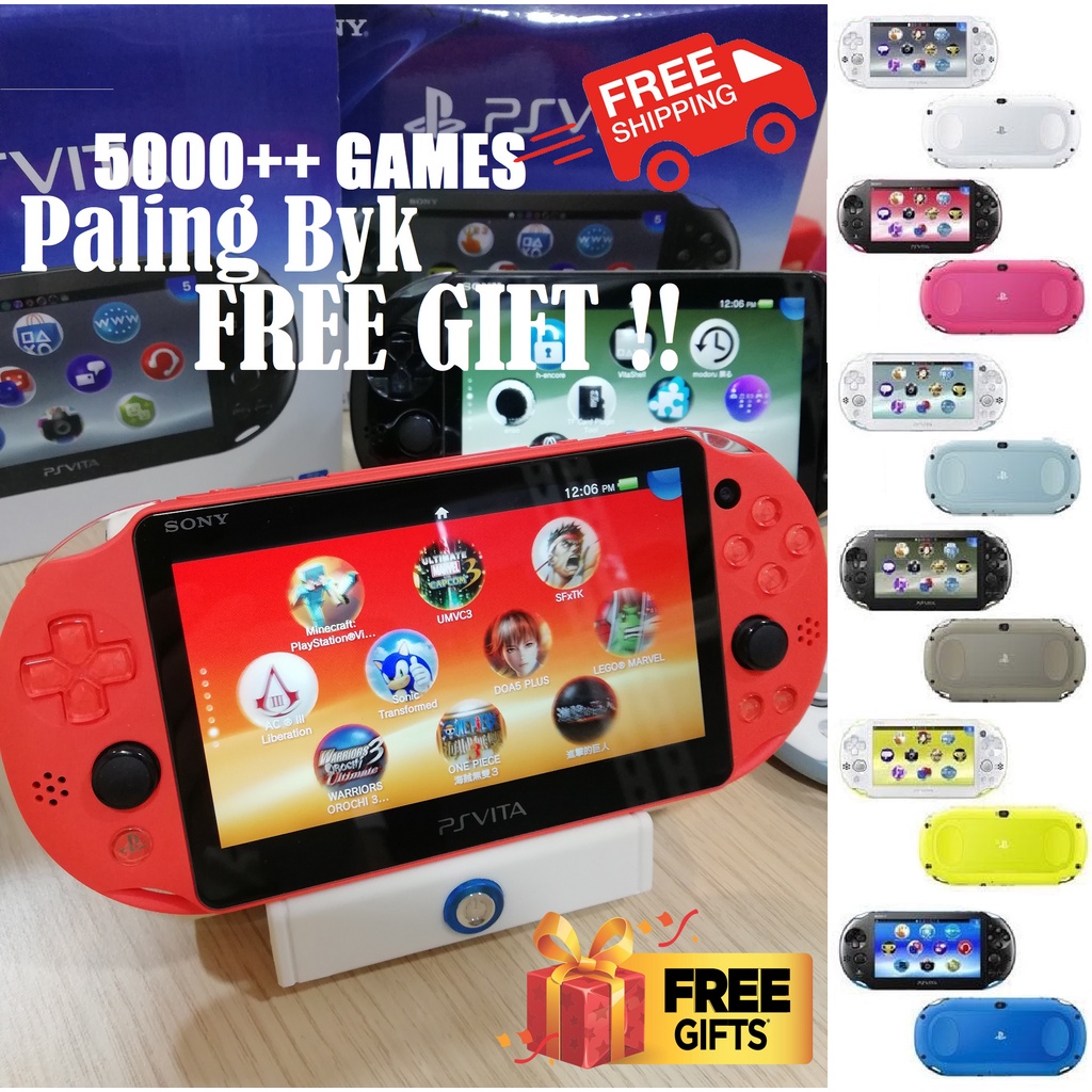 【💥10Cashback】SONY PS VITA psv psvita 2000 slim 100 Ori Set