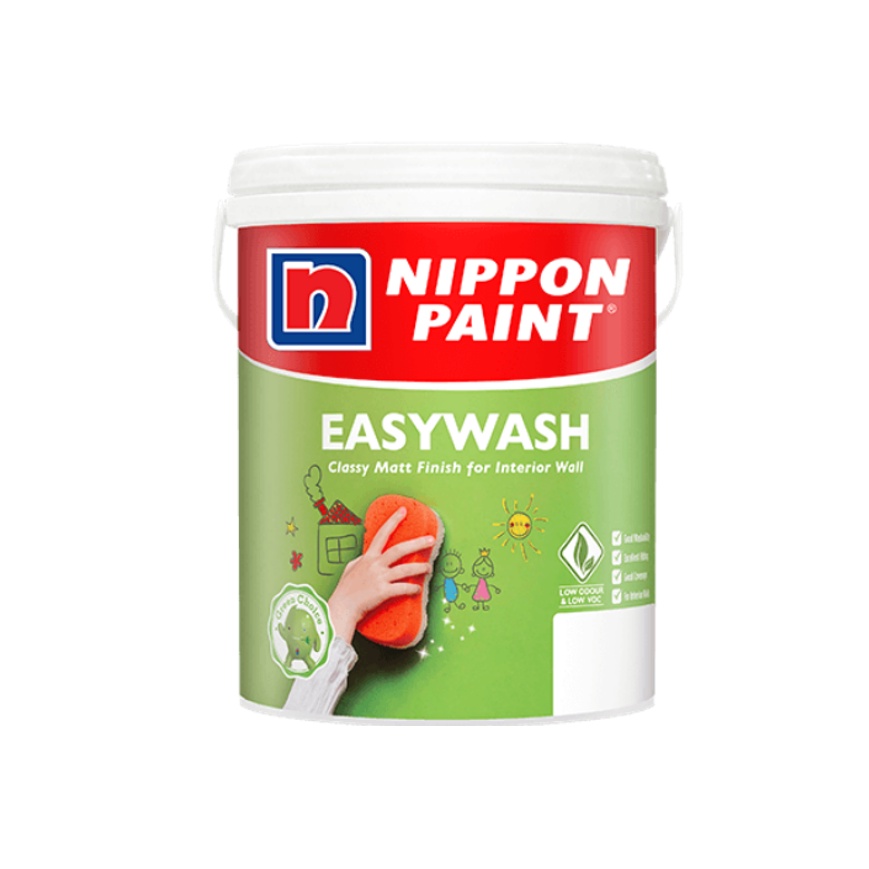 Nippon Paint Easy Wash 1L/ 5L (All colour available) Shopee Malaysia